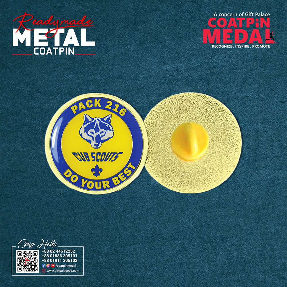 Readymade Metal Coat Pin – Any Design, Color & Shape | Made in China