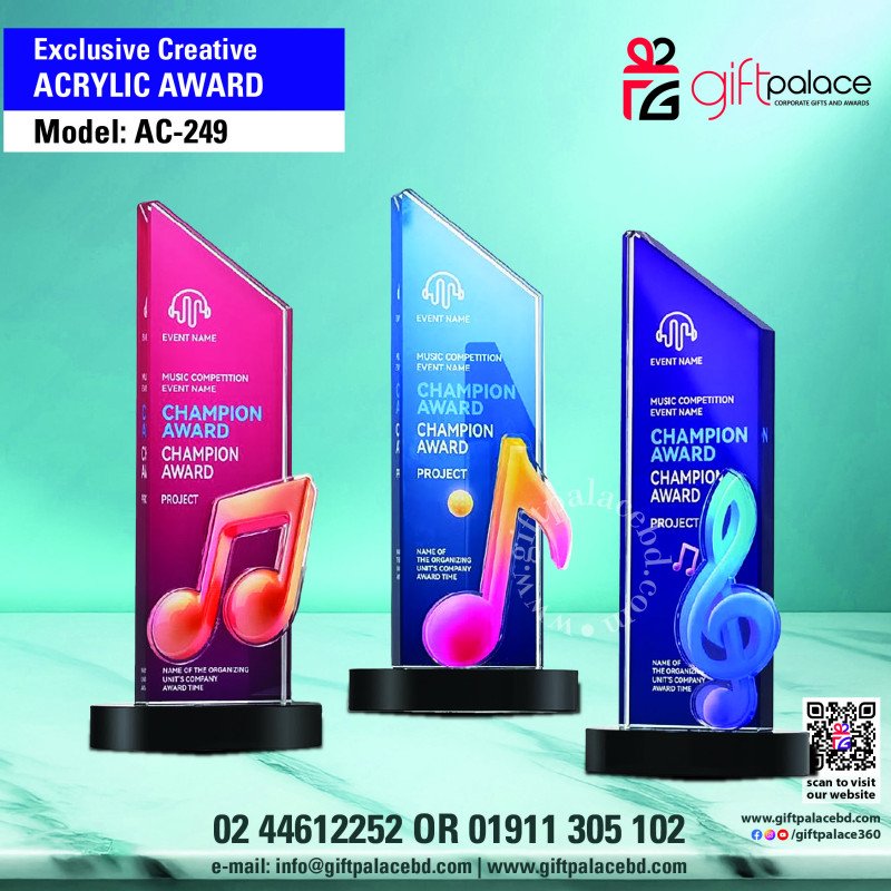 Model -249 Exclusive Acrylic Award