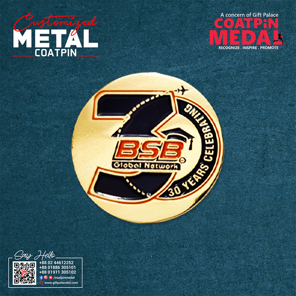 Customized Metal Coat Pin – Any Design, Color & Shape | Made in China