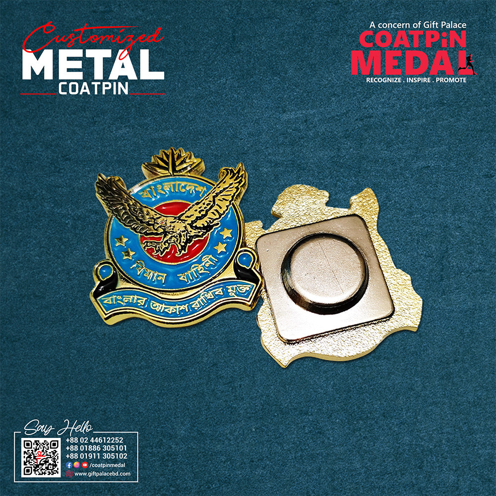 Customized Metal Coat Pin – Any Design, Color & Shape | Made in China