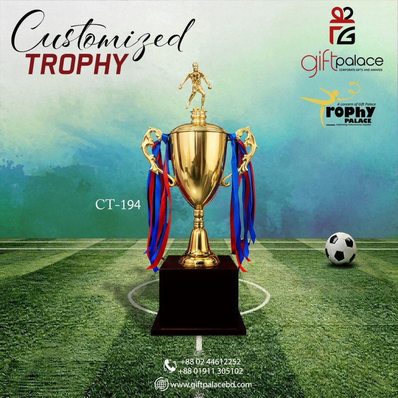 CT-194 Customized Foot Ball Trophy