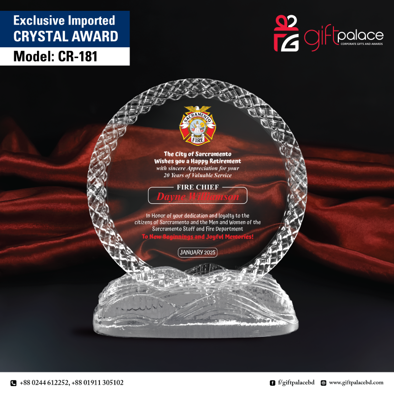 CR-181 Crystal Award
