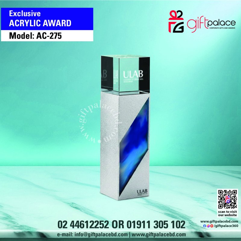 AC-275 Exclusive Acrylic Crest